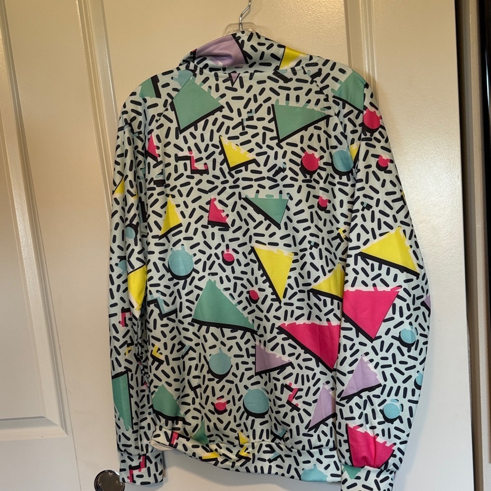 Colorful Geometric Pattern Jacket unisex - Picture 7 of 8